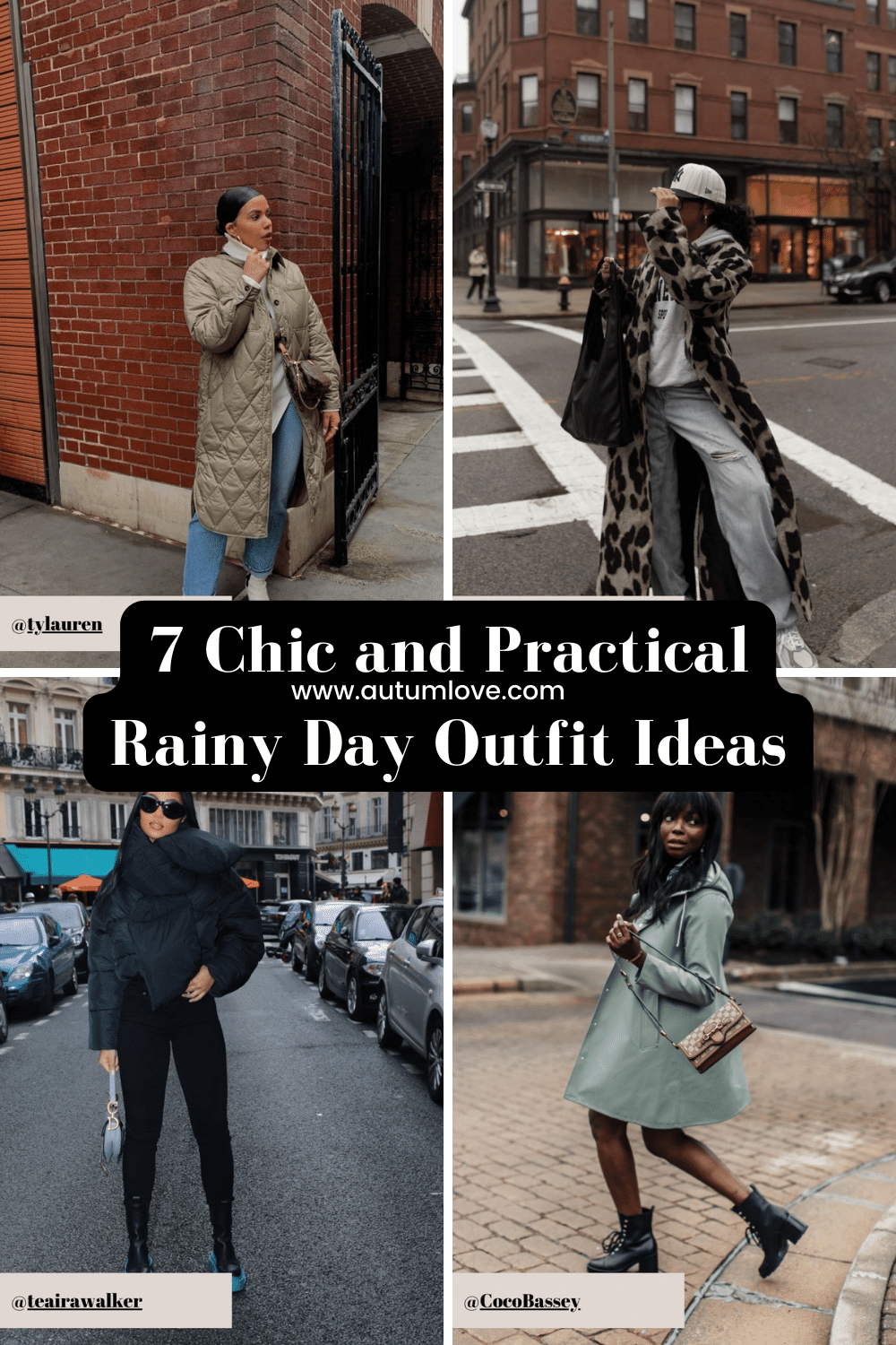 Stylish Rainy Day Outfits Look Chic in Wet Weather Autum Love